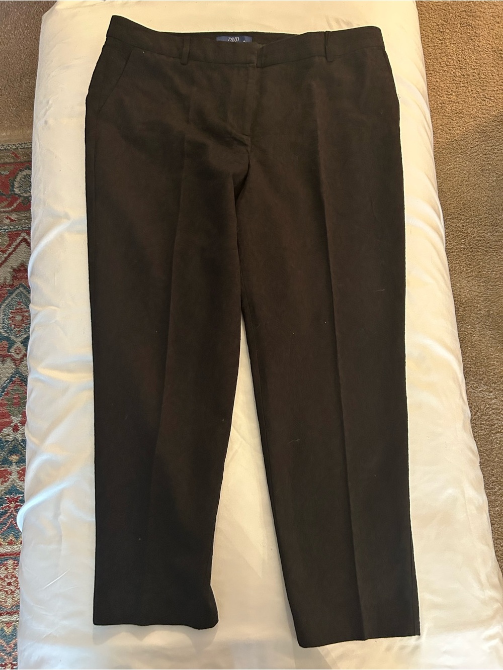 Talbots Ladies Dress Pants With Flower Pattern - Black